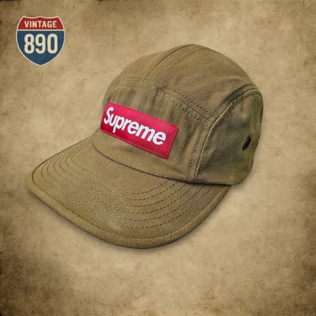 [F] Supreme 슈프림 워시드 트윌 캔버스 캠프캡