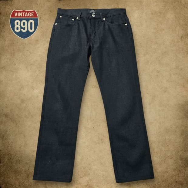 [30] A.P.C 아페쎄 스트레이트 블랙 데님 팬츠