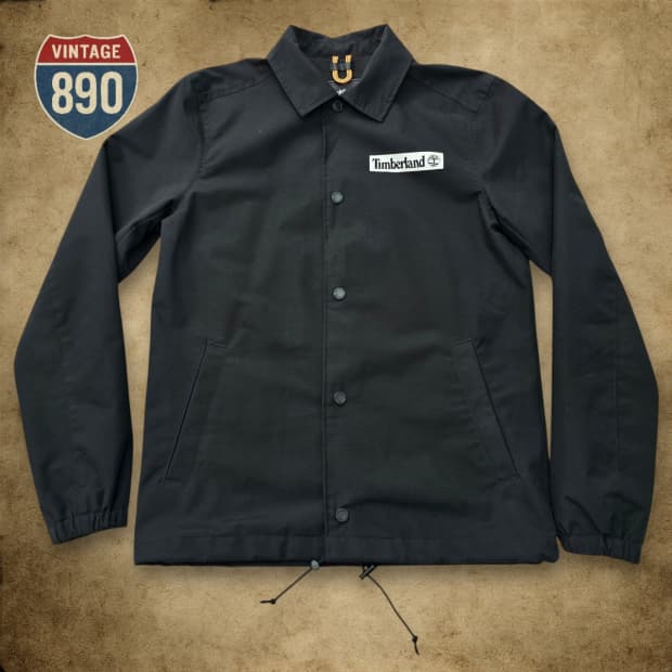 [XS] TIMBERLAND 팀버랜드 빅로고 코치 자켓