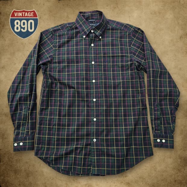 [S] NAUTICA 노티카 체크 옥스포드 셔츠