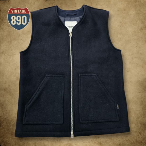 [M] ESPIONAGE 에스피오나지 네이비 울 베스트