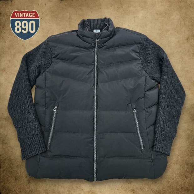 [105] series 시리즈 니트 패치 구스다운 점퍼