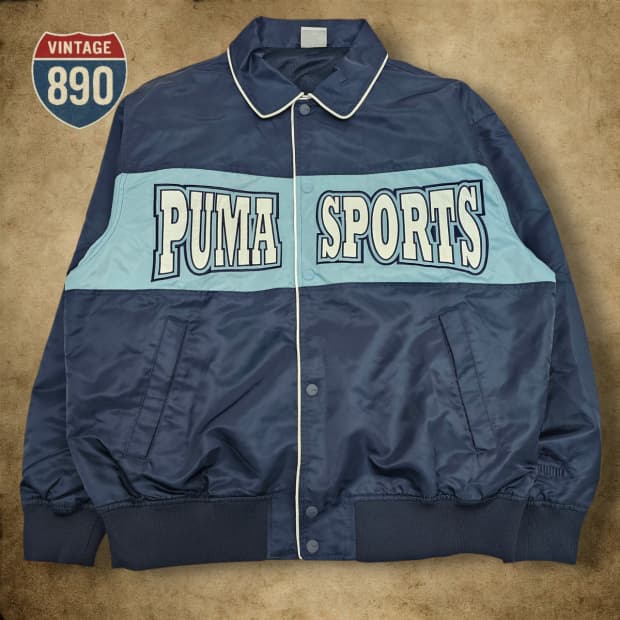 [L] PUMA 퓨마 팀 봄버 자켓