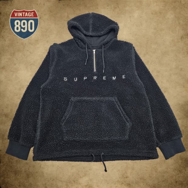 [XL] Supreme 슈프림 15FW 쉐르파 양털 후드