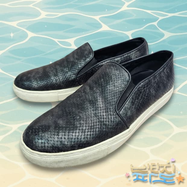 40 250 SOLID HOMME 솔리드옴므 가죽 슬립온 스니커즈