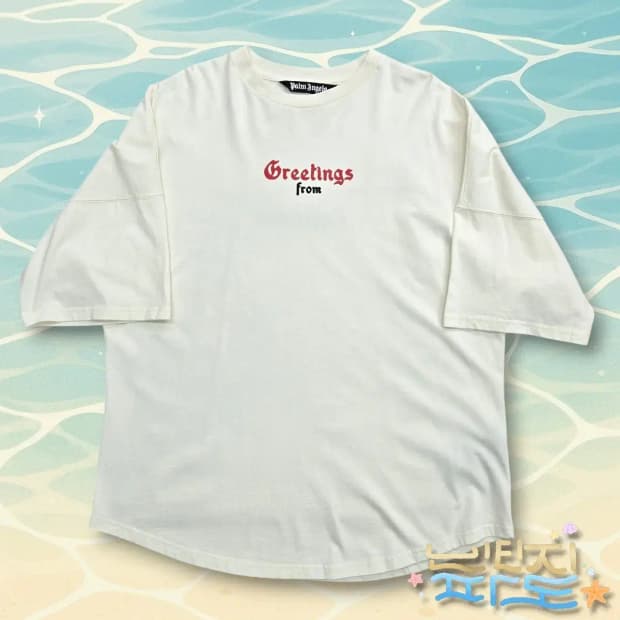 F Palm Angels 팜엔젤스 22SS  캘리포니아 그리팅 티셔츠