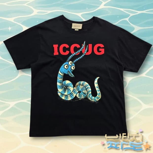 L GUCCI 구찌 프레야 하타스 ICCUG 애니멀 프린트 티셔츠