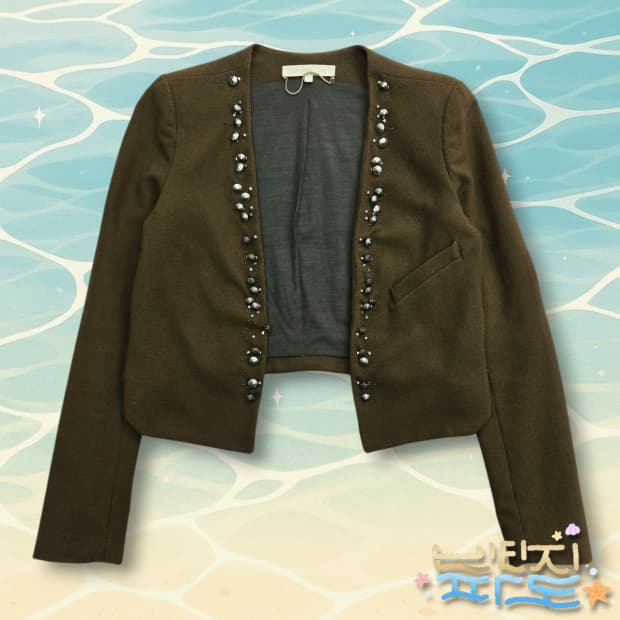 34 바네사브루노 스터드 포인트 오픈자켓