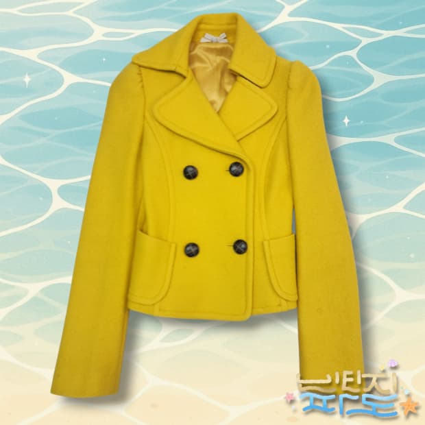 66 오즈세컨 울 더블카라 숏자켓