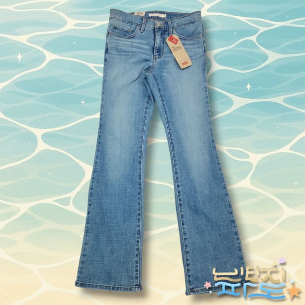 27 새제품 리바이스 315 부츠컷 소프트 연청 데님 팬츠