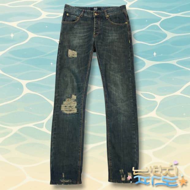 29 RAF by 라프시몬스 워싱 디스 데님 팬츠