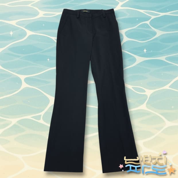 4 versace 베르사체 여성 세미 부츠컷 슬랙스 바지