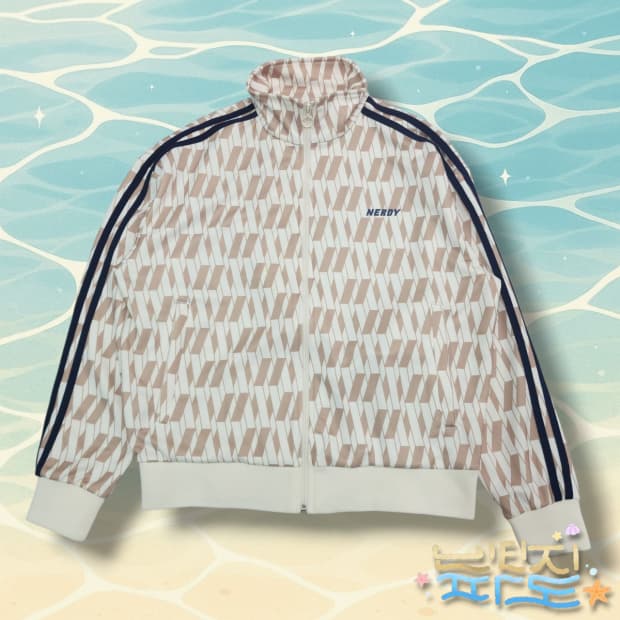 S NERDY 널디 모노그램 트랙탑 져지