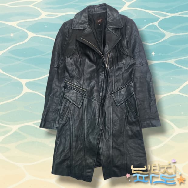 55 ROBO 로보 양가죽 롱 가죽자켓 코트