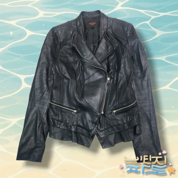 55 ROBO 로보 양가죽 라이더 자켓