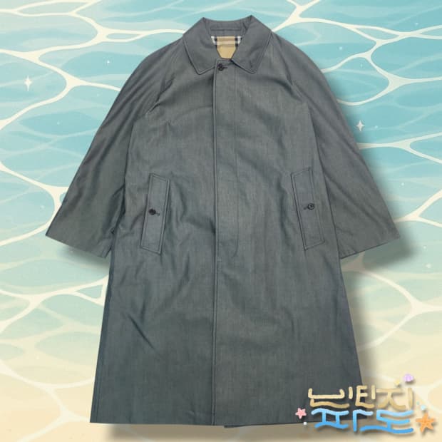 100 버버리 그레이 래글런 싱글코트