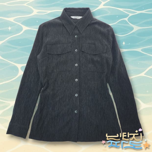 36 앤아더스토리즈 크링클 더블포켓 리오셀 셔츠 블라우스