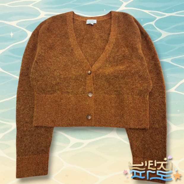 L 앤아더스토리즈 모헤어 브이넥 가디건
