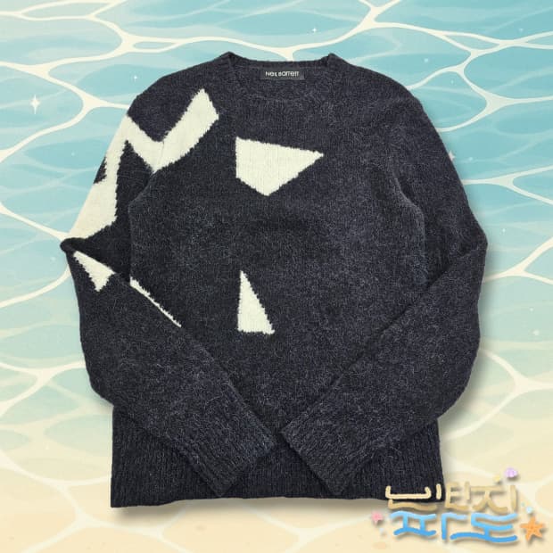 90 닐바렛 스타 알파카 모헤어 스웨터