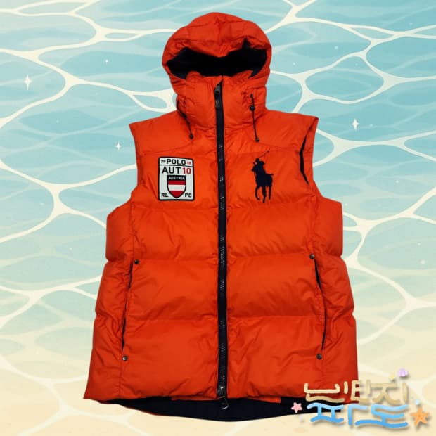S 95 POLO 폴로 오스트리아 빅포니 푸퍼 패딩 베스트