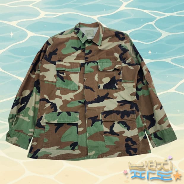M US ARMY 빈티지 BDU 우드랜드 자켓