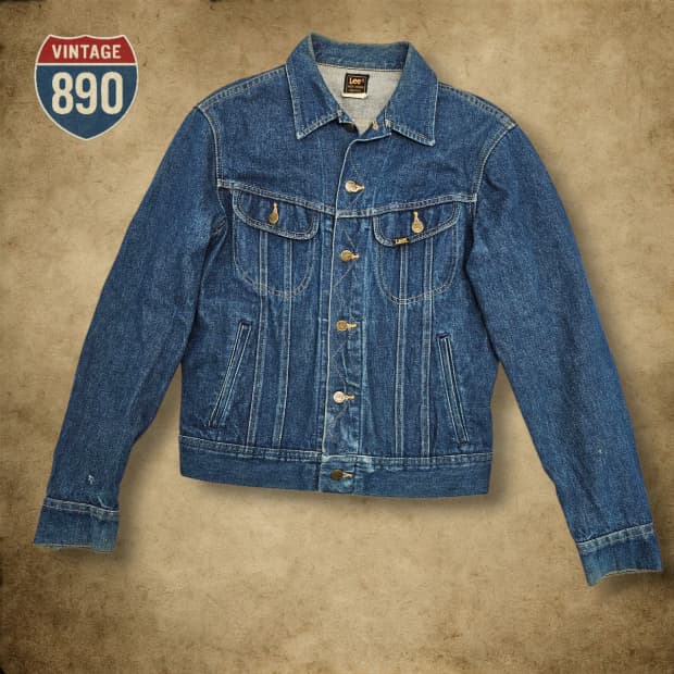 [38B] LEE 리 USA 80s 트러커 청자켓