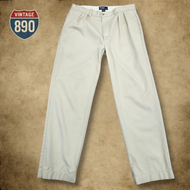 [34] POLO Ralph Lauren 포워드 플리츠 투턱 치노팬츠