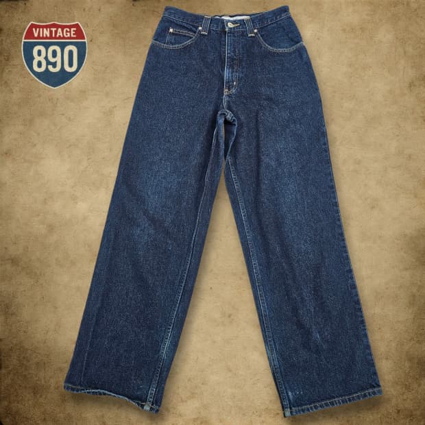 [29] Anchor Blue 앵커블루 배기 데님 청바지