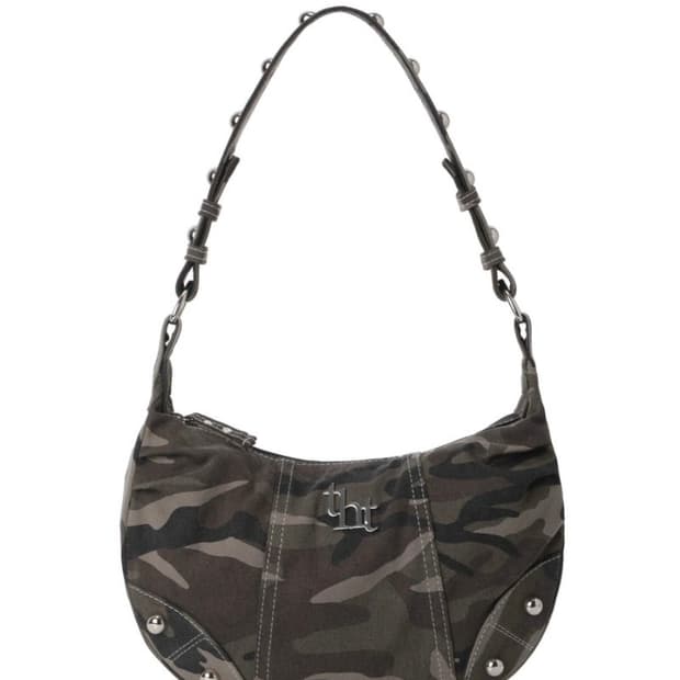 쓰리타임즈 카모 숄더백