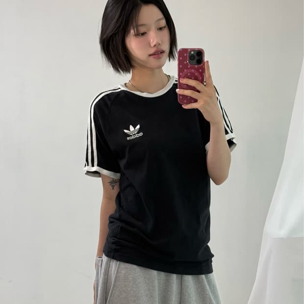 아디다스 블랙 파이어버드 링거티