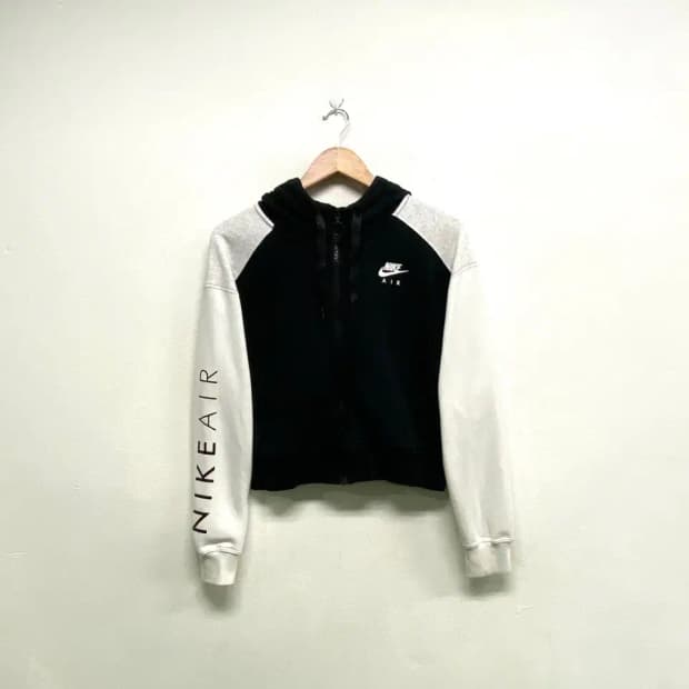 나이키에어 크롭 후드집업 L