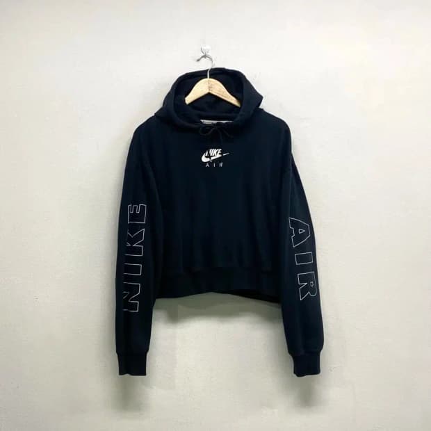 나이키 미드로고 암프린팅 후드 티셔츠 XL
