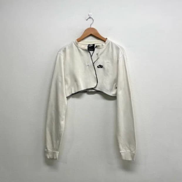 나이키 볼레로 크롭 가디건 M
