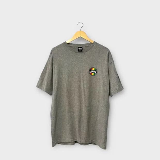 스투시 클래식 닷 로고 프린팅 티셔츠 L