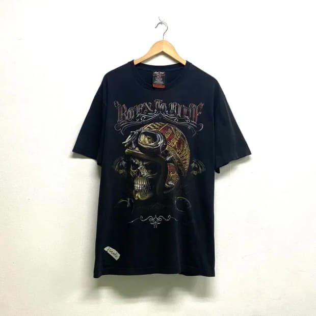 본투비 라이드 헬멧스컬 티셔츠 XL