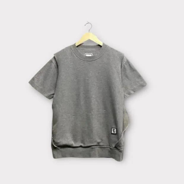 우영미 절개 반팔 맨투맨티 M-L