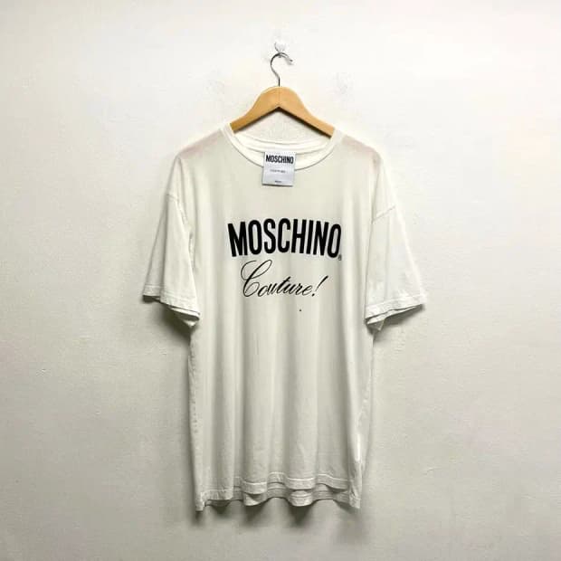 모스키노 쿠튀르 로고 프린트 티셔츠 L-XL