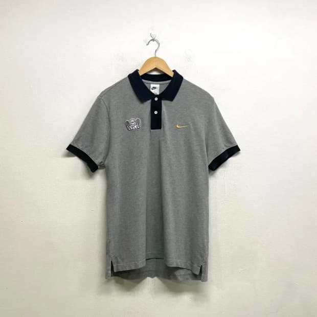 나이키 한글 NSW 피케 반팔티 그레이 M-L