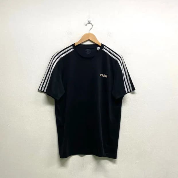 아디다스 에센셜 3S 반팔티 블랙 XL-2XL