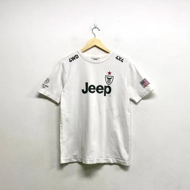 JEEP 지프 프린팅 빈티지 반팔티 S