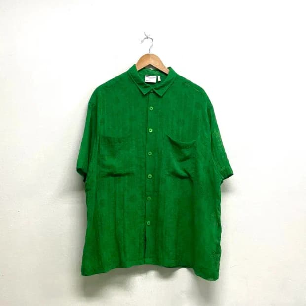 ASOS 아소스 펀칭 반팔 남성 가디건 (GREEN) free