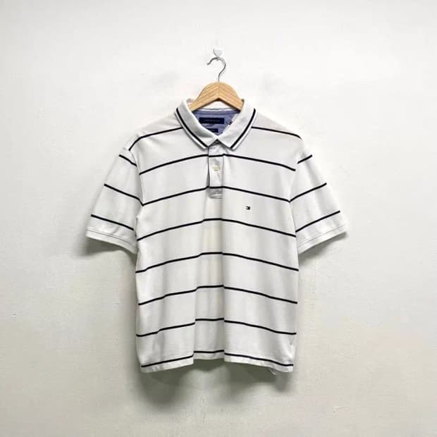 타미 스트라이프 PK 반팔티 M