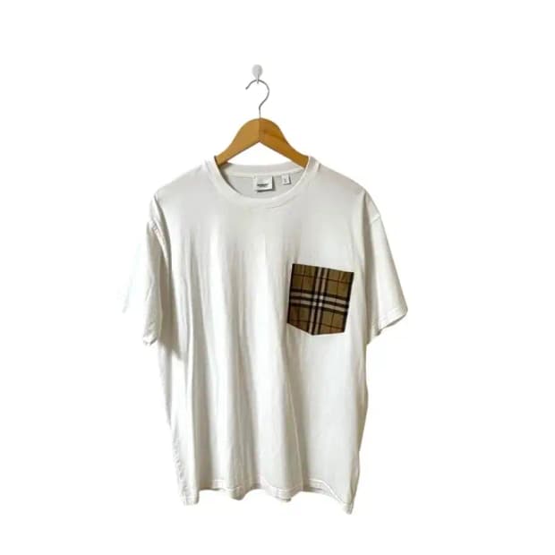 24SS 버버리 체크포켓 티셔츠 XL