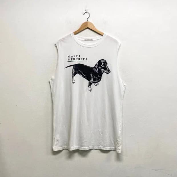 마르디메크르디 도그 나시 티셔츠  free