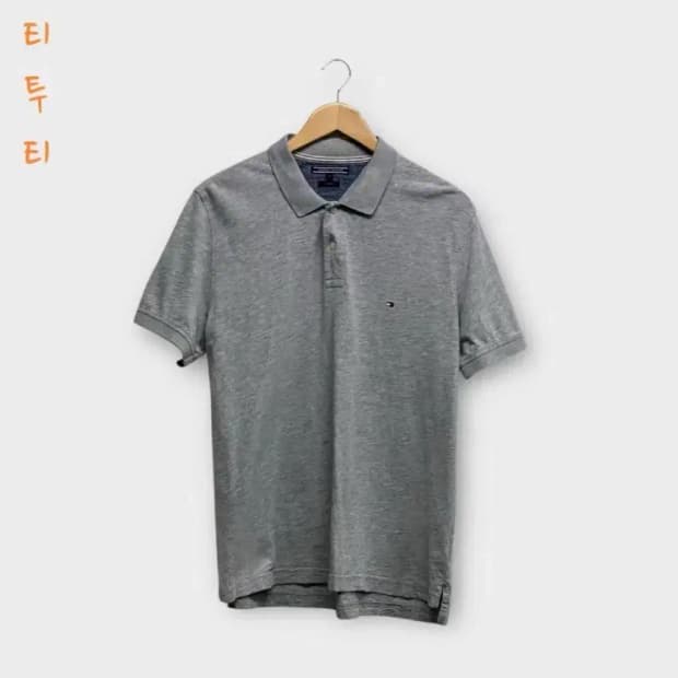 타미 반팔 카라 티셔츠 L