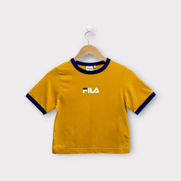 휠라 우먼 크롭 티셔츠 XS-S