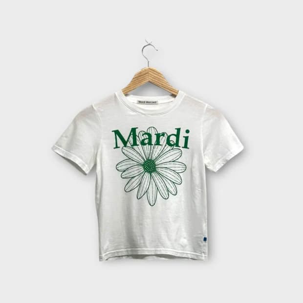 마르디메크르디 플라워 크롭 티셔츠 -XS
