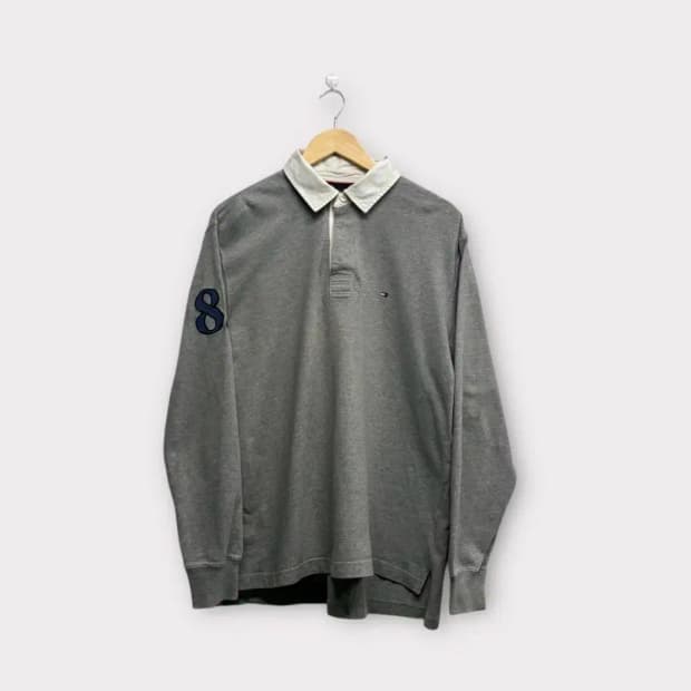 타미힐피거 럭비 티셔츠 L