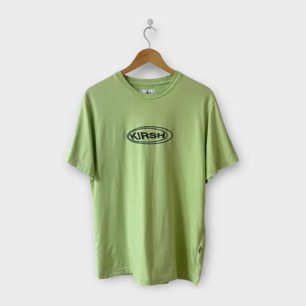 키르시 서클로고 티셔츠 (라이트 그린)-1사이즈
