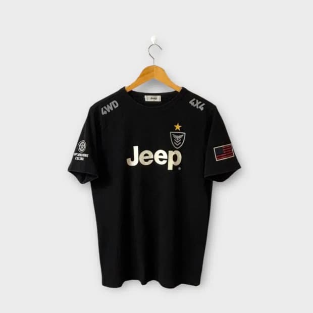 JEEP 지프 프린팅 빈티지 반팔티 M